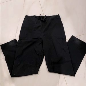 Black scrub pants